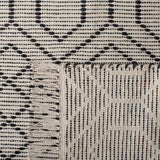 Montauk 652 Handloomed 100% Cotton Bohemian Rug Black / Beige 100% COTTON MTK652Z-8