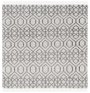 Montauk 652 Handloomed 100% Cotton Bohemian Rug Black / Beige 100% COTTON MTK652Z-8