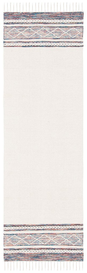 Montauk 653 Handloomed 100% Cotton Bohemian Rug Beige / Blue 100% COTTON MTK653B-8