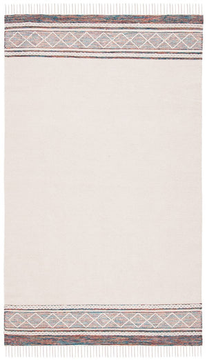 Montauk 653 Handloomed 100% Cotton Bohemian Rug Beige / Blue 100% COTTON MTK653B-8