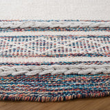 Montauk 653 Handloomed 100% Cotton Bohemian Rug Beige / Blue 100% COTTON MTK653B-8