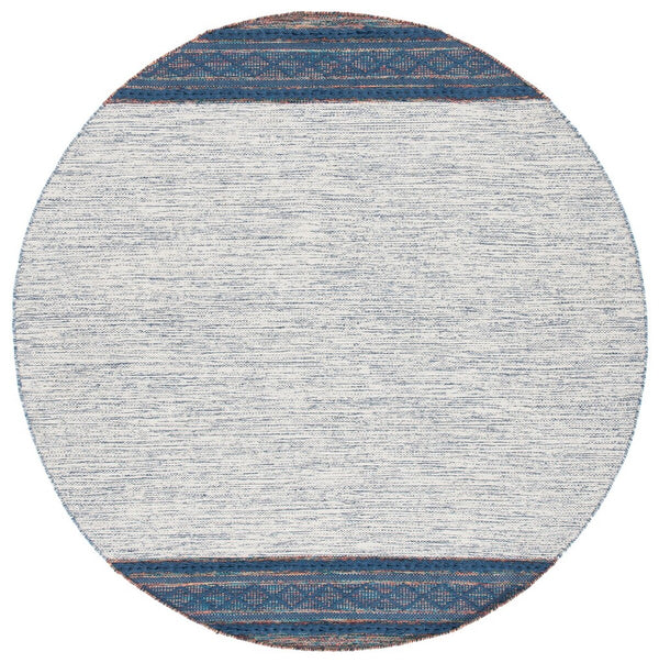 Montauk 653 Handloomed 100% Cotton Bohemian Rug Navy / Beige 100% COTTON MTK653N-8