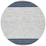 Montauk 653 Handloomed 100% Cotton Bohemian Rug Navy / Beige 100% COTTON MTK653N-8