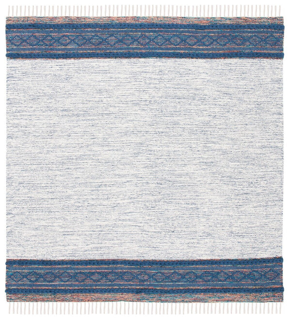 Montauk 653 Handloomed 100% Cotton Bohemian Rug Navy / Beige 100% COTTON MTK653N-8