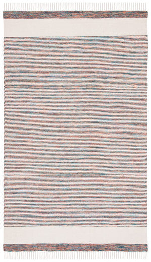 Montauk 654 Handloomed 100% Cotton Bohemian Rug Beige / Blue 100% COTTON MTK654B-8