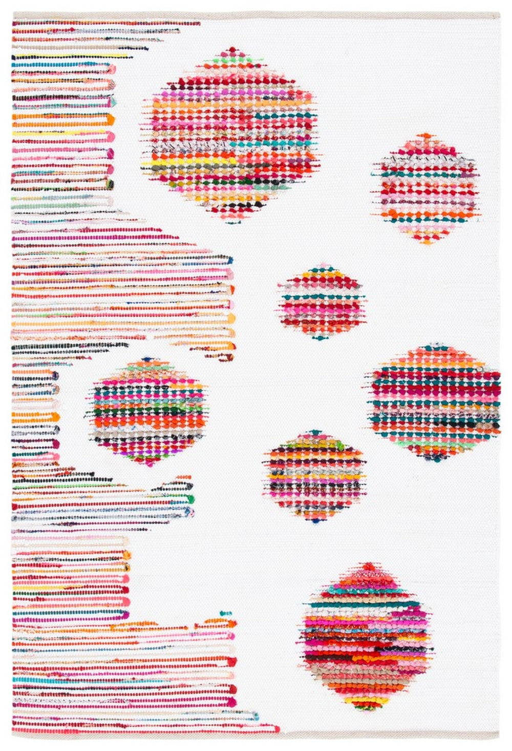 Montauk Flat Weave Rug: Luxurious Polyester & Cotton Blend with Sleek 0.20 Thickness, Made in India