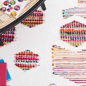 Montauk Flat Weave Rug: Luxurious Polyester & Cotton Blend with Sleek 0.20 Thickness, Made in India