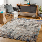 Montana MTN-2300  Polypropylene, Polyester Rug MTN2300-9212 Dark Brown, Black, Dark Blue, Charcoal, Medium Gray, Beige, Aqua, Cream 95% Polypropylene, 5% Polyester 9'2" x 12'