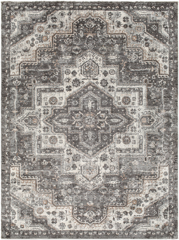 Montana MTN-2301  Polypropylene, Polyester Rug MTN2301-9212 Charcoal, Medium Gray, Black, Beige, Dark Brown, Cream 80% Polypropylene, 20% Polyester 9'2" x 12'
