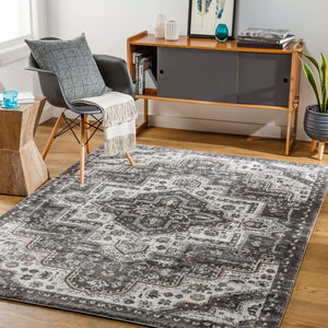 Montana MTN-2301  Polypropylene, Polyester Rug MTN2301-9212 Charcoal, Medium Gray, Black, Beige, Dark Brown, Cream 80% Polypropylene, 20% Polyester 9'2" x 12'