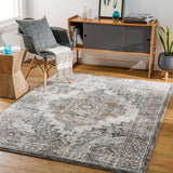 Montana MTN-2306  Polypropylene, Polyester Rug MTN2306-9212 Medium Gray, Charcoal, Dark Brown, Beige, Black, Cream 88% Polypropylene, 12% Polyester 9'2" x 12'