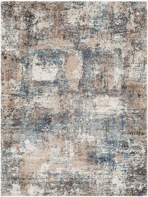 Montana MTN-2308  Polypropylene, Polyester Rug MTN2308-9212 Beige, Dark Brown, Aqua, Dark Blue, Black, Charcoal, Medium Gray, Cream 94% Polypropylene, 6% Polyester 9'2" x 12'