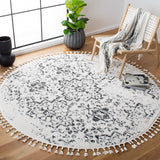 Safavieh Moroccan Tassel Shag 413 70% Polyester + 30% Polypropylene Friese Power Loomed Transitional Rug MTS413A-7SQ