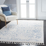 Safavieh Moroccan Tassel Shag 413 70% Polyester + 30% Polypropylene Friese Power Loomed Transitional Rug MTS413B-9