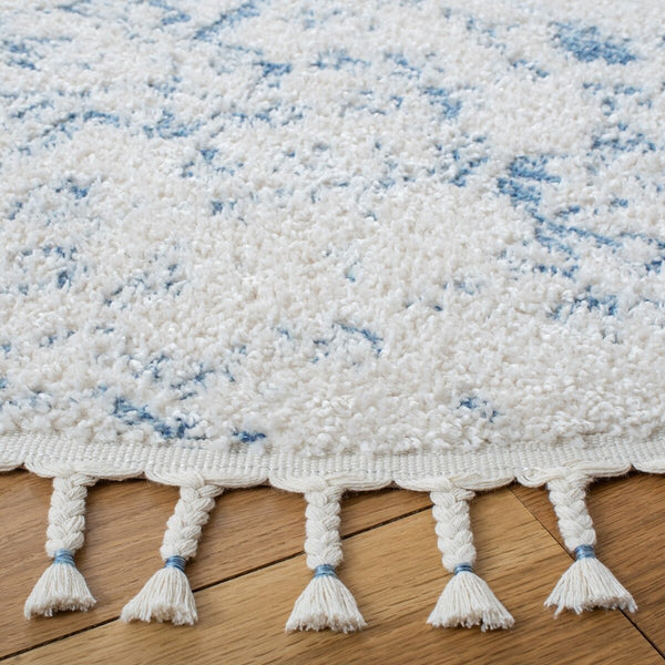 Safavieh Moroccan Tassel Shag 413 70% Polyester + 30% Polypropylene Friese Power Loomed Transitional Rug MTS413B-9