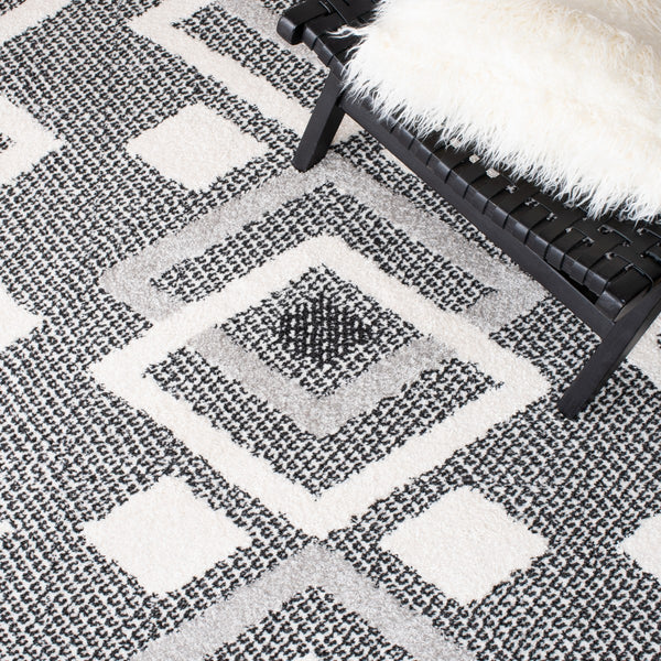 Safavieh Moroccan Tassel Shag 452 70% Polyester + 30% Polypropylene Friese Power Loomed Bohemian Rug MTS452A-7SQ