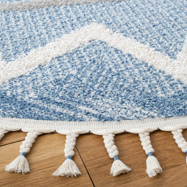 Safavieh Moroccan Tassel Shag 452 70% Polyester + 30% Polypropylene Friese Power Loomed Bohemian Rug MTS452B-9