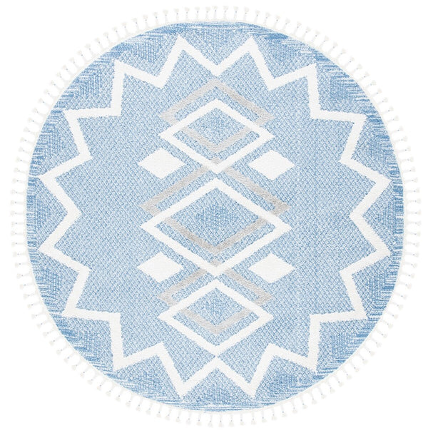 Safavieh Moroccan Tassel Shag 452 70% Polyester + 30% Polypropylene Friese Power Loomed Bohemian Rug MTS452B-9