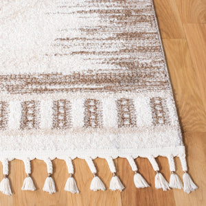 Safavieh Moroccan Tassel Shag 483 70% Polyester + 30% Polypropylene Friese Power Loomed Bohemian Rug MTS483B-7SQ