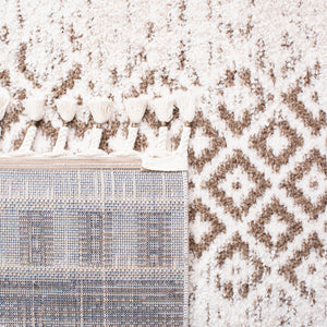 Safavieh Moroccan Tassel Shag 483 70% Polyester + 30% Polypropylene Friese Power Loomed Bohemian Rug MTS483B-7SQ