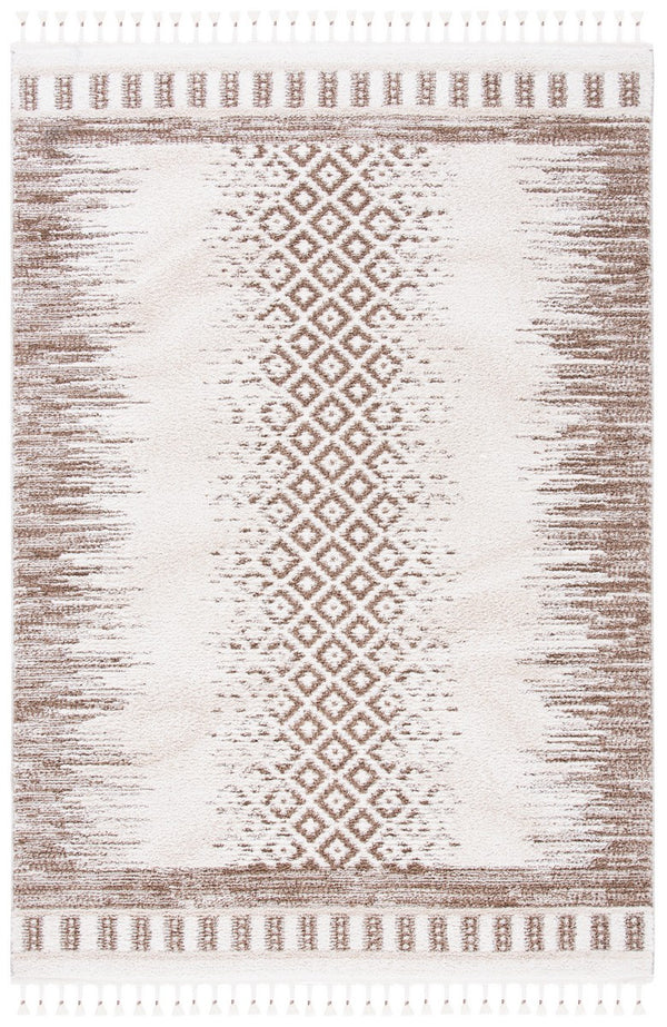 Safavieh Moroccan Tassel Shag 483 70% Polyester + 30% Polypropylene Friese Power Loomed Bohemian Rug MTS483B-7SQ