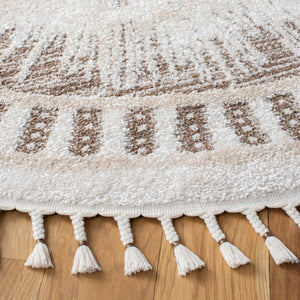 Safavieh Moroccan Tassel Shag 483 70% Polyester + 30% Polypropylene Friese Power Loomed Bohemian Rug MTS483B-7SQ