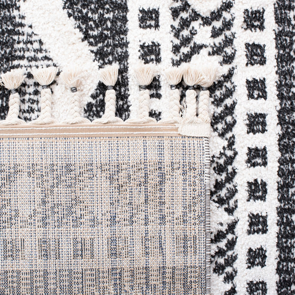 Safavieh Moroccan Tassel Shag 484 70% Polyester + 30% Polypropylene Friese Power Loomed Bohemian Rug MTS484A-7SQ