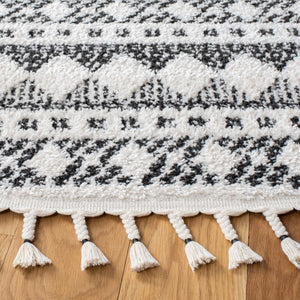 Safavieh Moroccan Tassel Shag 484 70% Polyester + 30% Polypropylene Friese Power Loomed Bohemian Rug MTS484A-7SQ