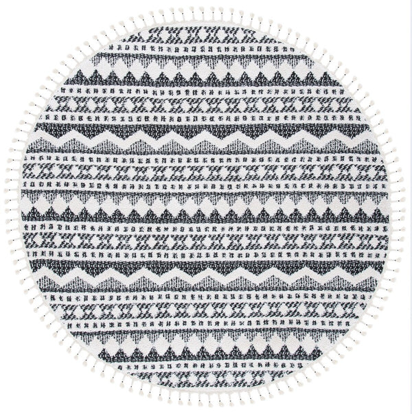 Safavieh Moroccan Tassel Shag 484 70% Polyester + 30% Polypropylene Friese Power Loomed Bohemian Rug MTS484A-7SQ