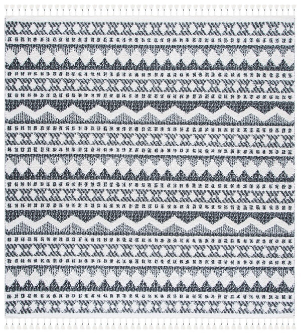 Safavieh Moroccan Tassel Shag 484 70% Polyester + 30% Polypropylene Friese Power Loomed Bohemian Rug MTS484A-7SQ