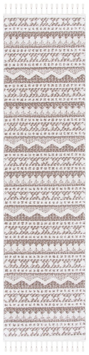 Safavieh Moroccan Tassel Shag 484 70% Polyester + 30% Polypropylene Friese Power Loomed Bohemian Rug MTS484B-7SQ