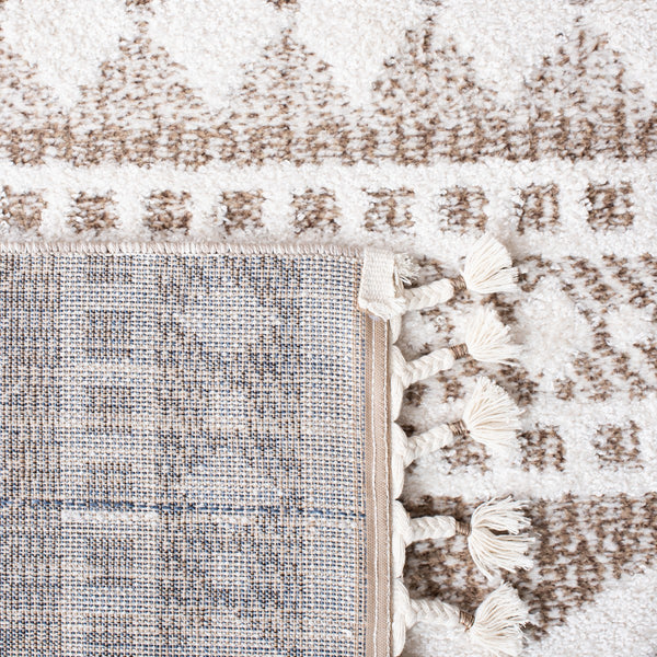 Safavieh Moroccan Tassel Shag 484 70% Polyester + 30% Polypropylene Friese Power Loomed Bohemian Rug MTS484B-7SQ