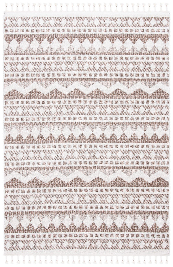 Safavieh Moroccan Tassel Shag 484 70% Polyester + 30% Polypropylene Friese Power Loomed Bohemian Rug MTS484B-7SQ