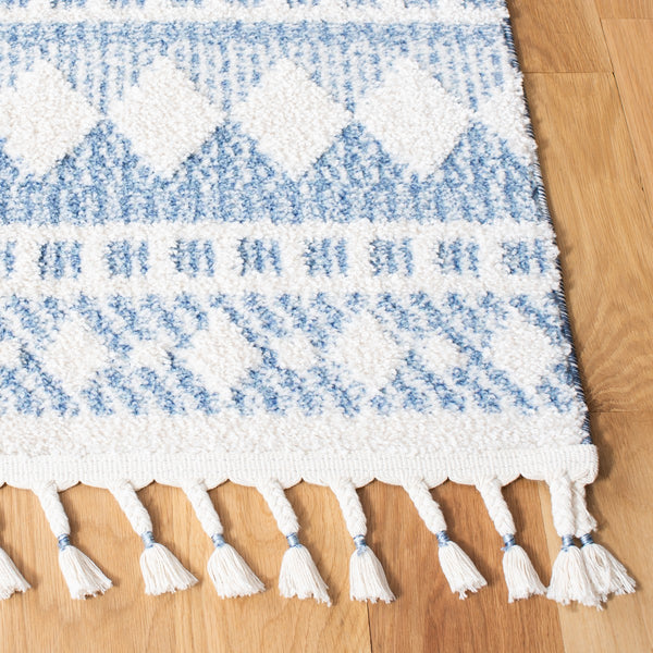 Safavieh Moroccan Tassel Shag 484 70% Polyester + 30% Polypropylene Friese Power Loomed Bohemian Rug MTS484C-7SQ