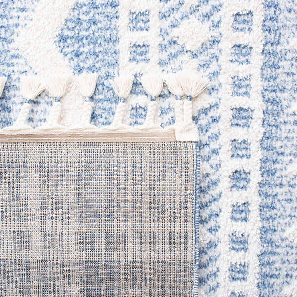 Safavieh Moroccan Tassel Shag 484 70% Polyester + 30% Polypropylene Friese Power Loomed Bohemian Rug MTS484C-7SQ