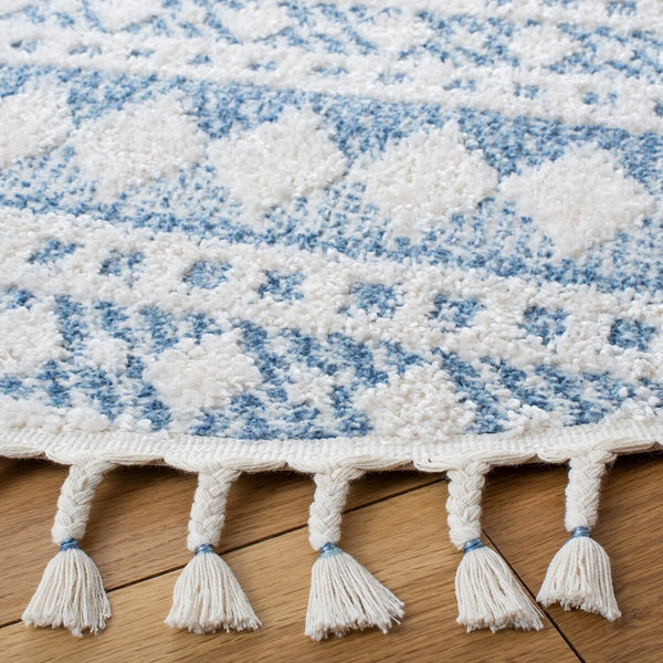 Safavieh Moroccan Tassel Shag 484 70% Polyester + 30% Polypropylene Friese Power Loomed Bohemian Rug MTS484C-7SQ