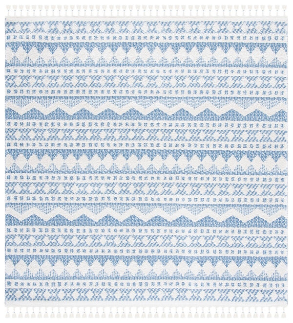 Safavieh Moroccan Tassel Shag 484 70% Polyester + 30% Polypropylene Friese Power Loomed Bohemian Rug MTS484C-7SQ