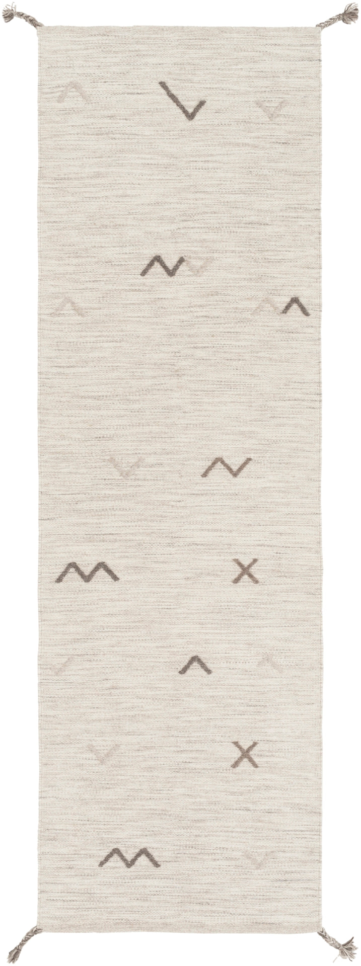 Montezuma MTZ-2004 Global Wool Rug MTZ2004-913 Ivory, Light Gray, Camel 100% Wool 9' x 13'