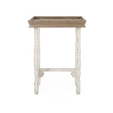 Lonedell French Country Accent Table with Square Top