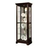 Pulaski Furniture Locking Slide Door 5 Shelf Curio Cabinet in Deep Cherry Brown 21459-PULASKI 21459-PULASKI