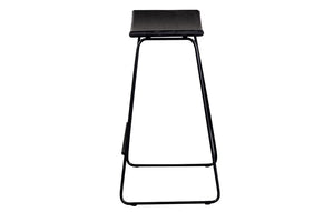 Porter Designs Yuki Solid Mango Wood Seat Contemporary Bar Stool Black 07-108-11-8654-1