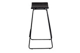 Porter Designs Yuki Solid Mango Wood Seat Contemporary Bar Stool Black 07-108-11-8654-1