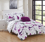 Liberty Purple Full 9pc Comforter Set