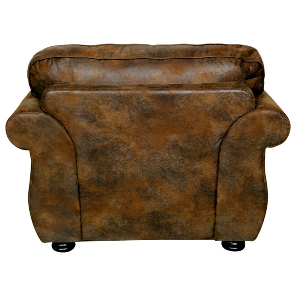 Porter Designs Elk River Leather-Look & Nail Head Transitional Living Room Set Brown 01-33C-05-975-KIT