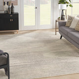 Nourison Michael Amini Ma30 Star SMR02 Glam Handmade Hand Tufted Indoor only Area Rug Ivory/Grey 9'9" x 13'9" 99446881229