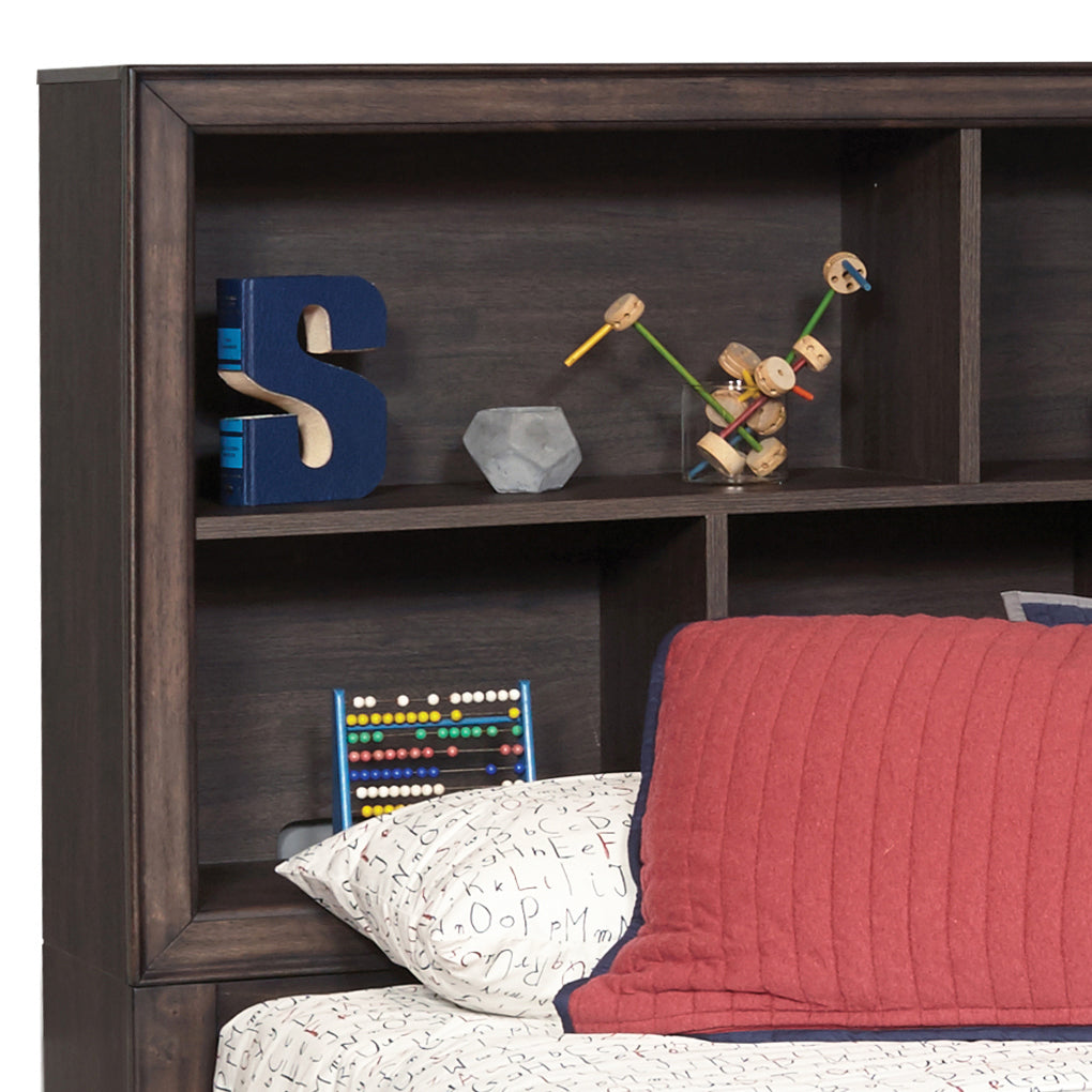 Samuel Lawrence Furniture Kids Twin Bed Bookcase Headboard in Espresso Brown S462-YBR-K13-SAMUEL-LAWRENCE S462-YBR-K13-SAMUEL-LAWRENCE