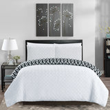 Ora White Queen 3pc Comforter Set