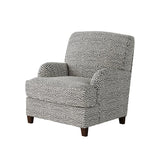 Fusion 01-02-C Transitional Accent Chair 01-02-C Faux Skin Carbon Accent Chair
