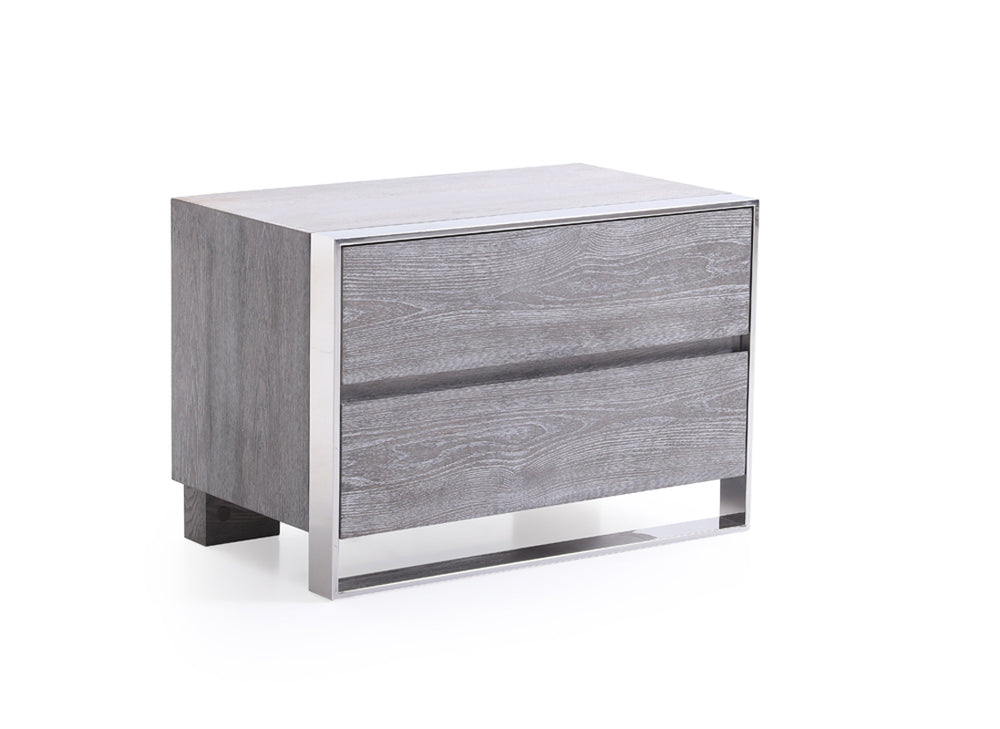 VIG Furniture Modrest Arlene Modern Grey Elm Nightstand VGVCN006