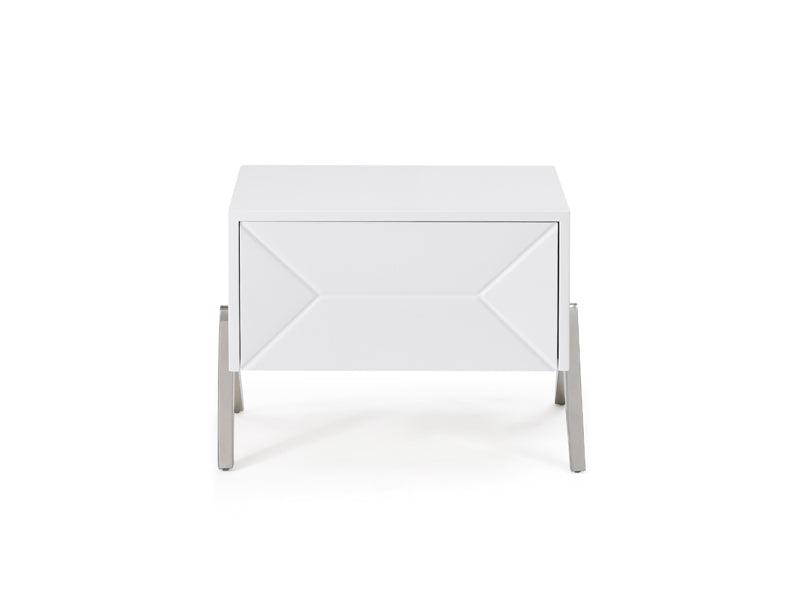 VIG Furniture Modrest Candid Modern White Nightstand VGVCN1109